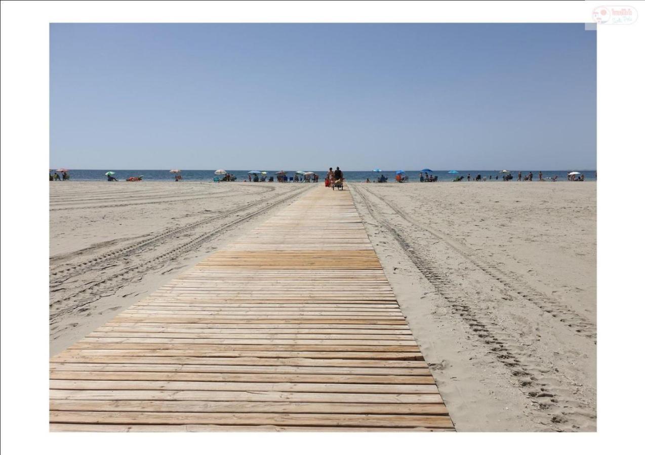 Apartamento Santa Pola, En Playa Del Tamarit Con Piscina. Luaran gambar