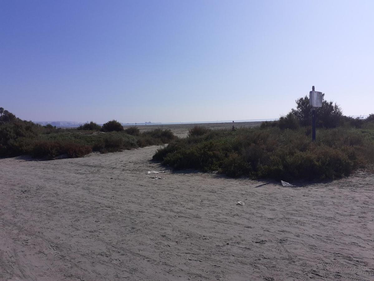 Apartamento Santa Pola, En Playa Del Tamarit Con Piscina. Luaran gambar