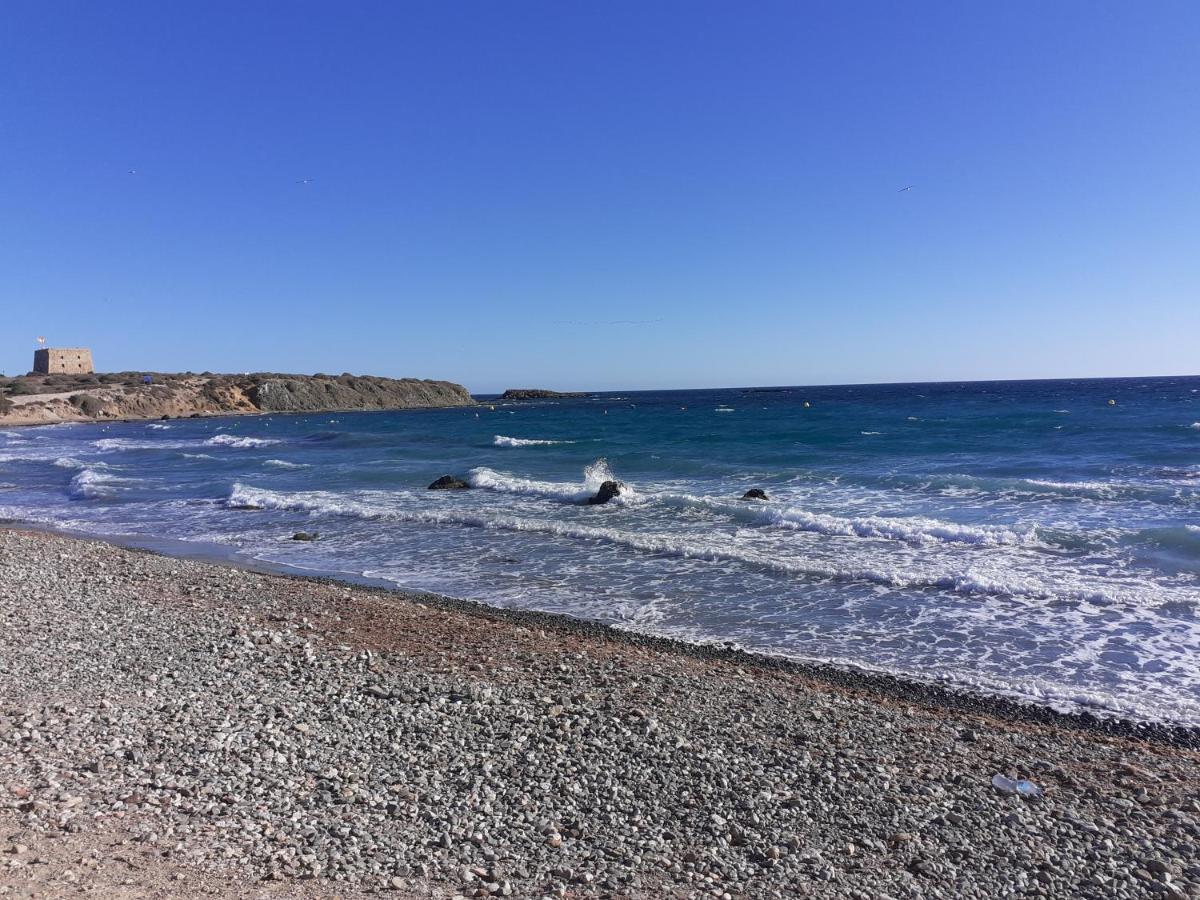 Apartamento Santa Pola, En Playa Del Tamarit Con Piscina. Luaran gambar
