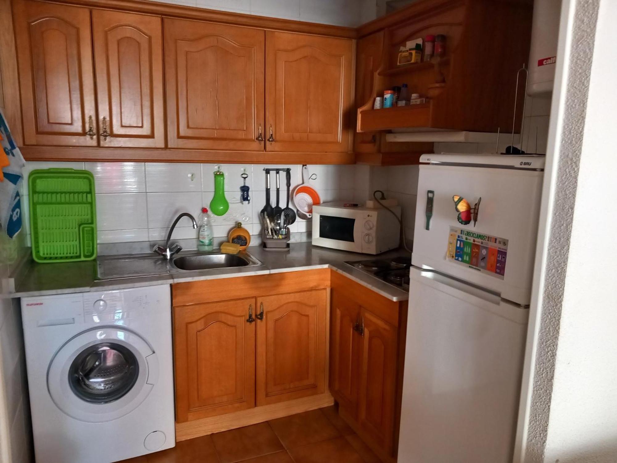 Apartamento Santa Pola, En Playa Del Tamarit Con Piscina. Luaran gambar